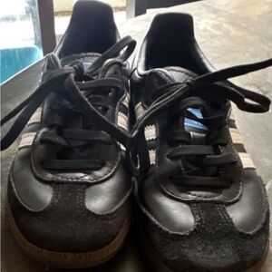 Adidas Kids Black and Blue Sneakers